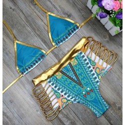 Bikini en tissu africain Ref-1391